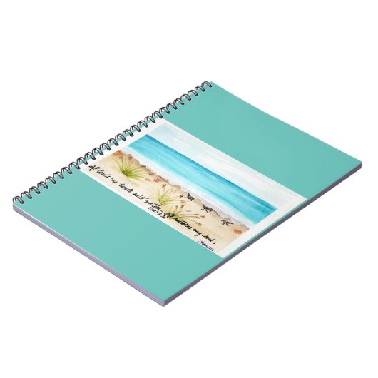 Er stellt mein Soul Spiral Foto Notebook wieder he Notizblock (Linke Seite)