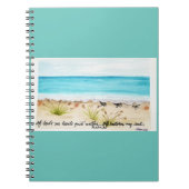 Er stellt mein Soul Spiral Foto Notebook wieder he Notizblock (Vorderseite)