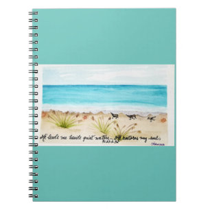 Er stellt mein Soul Spiral Foto Notebook wieder he Notizblock