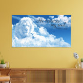 Er stellt mein Soul wieder her Leinwanddruck (Insitu (Wohnzimmer))