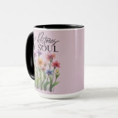 Er stellt mein Soul wieder her Tasse (Vorderseite Links)