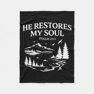 Er stellt meine Seele wieder her Psalm 23_3 Christ Fleecedecke