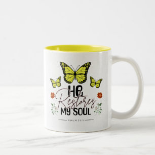 Er stellt meine Soul-Tasse wieder her Zweifarbige Tasse