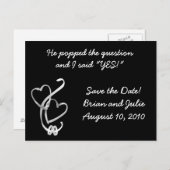 Er stellte die Frage und ich sagte.. Ankündigungspostkarte (Vorne/Hinten)