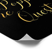 Er stellte die Frage - Verlobung des Brautgartens  Poster (Ecke)