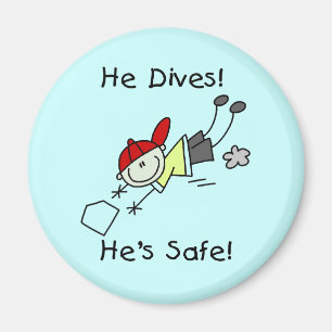 Er taucht ein Er ist sicher T-Shirts und Geschenke Magnet