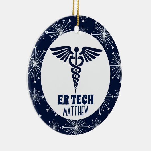 ER Tech-Notfalltechniker Keramik Ornament (Rechts)