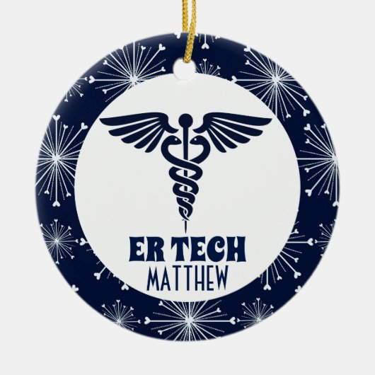 ER Tech-Notfalltechniker Keramik Ornament (Vorne)