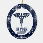ER Tech-Notfalltechniker Keramik Ornament (Links)