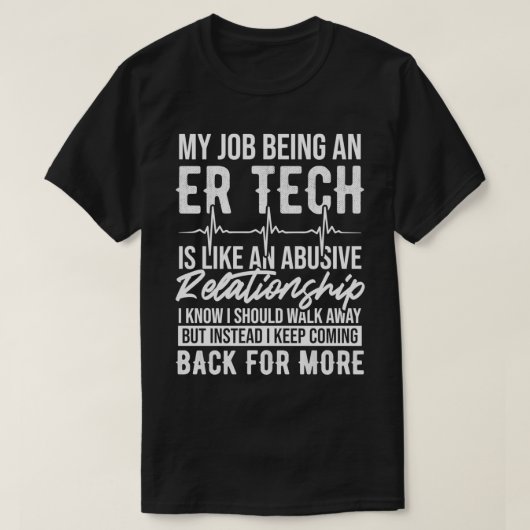 ER Techniker kommt im Notfall-Raum Tech T-Shirt (Design vorne)