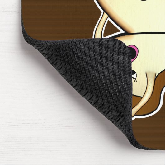 Er u. ihr Brot schneidet Mausunterlage Mousepad (Ecke)