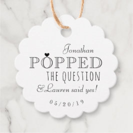 Er übernahm die Fragenbindungspartei Popcorn Geschenkanhänger