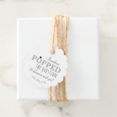 Er übernahm die Fragenbindungspartei Popcorn Geschenkanhänger (Beispiel)