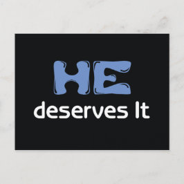 Er verdient es Postkarte