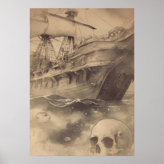 Er vergessenes Piratenschiff Poster (Vorne)
