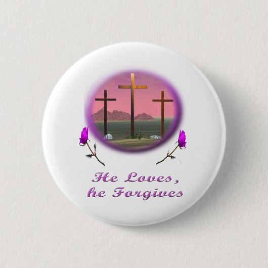 Er vergibt Christliche Geschenke Button (Vorderseite)