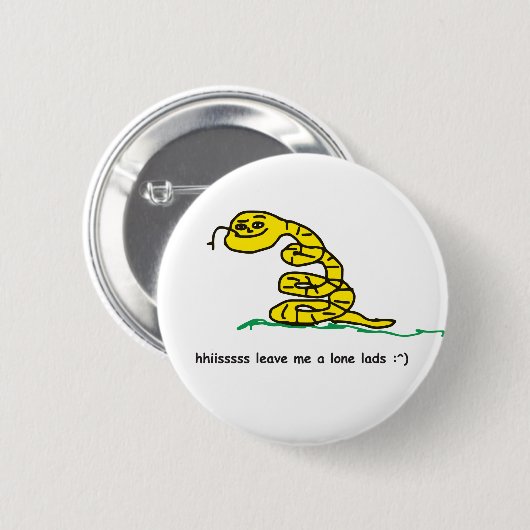 Er verlasse mir ein einsames Gadsden-Parodie-Mem Button (Vorne & Hinten)