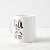 Er Verlasse nie Erntedank Christus für Jesus herun Kaffeetasse (Vorderseite Links)
