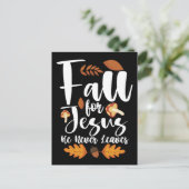 Er Verlasse nie Erntedank Christus für Jesus herun Postkarte (Stehend Vorderseite)