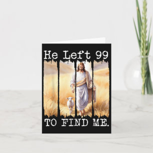 Er Verließ die 99, um mir Lamm Christlich Ostern G Karte