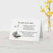 Er verließ Drucke auf Herz-Pet-Denkmal-Beileid Karte (Gelbe Blume)