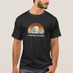 Er verwandelt Gräber in Gärten christliche Frauen T-Shirt