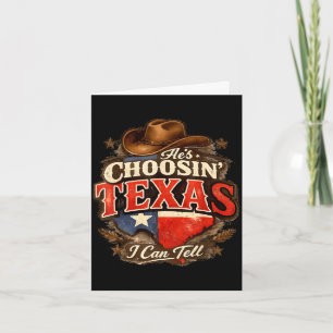 Er wählt Texas, das kann ich sagen, er wählt Texas Karte