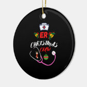 ER Weihnachts-Crew Keramik Ornament (Links)