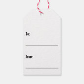 Er weiß, ob du ein schlechter Weihnachtsmann warst Geschenkanhänger (Rückseite)