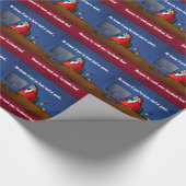 Er weiß, ob du ein schlechter Weihnachtsmann warst Geschenkpapier (Ecke)