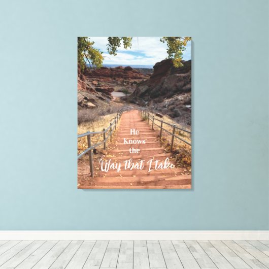 Er weiß, wie ich das nehme leinwanddruck (Insitu (Holzboden))