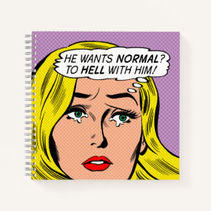 "Er Will normal?" Spiral Journal/Notebook Notizblock
