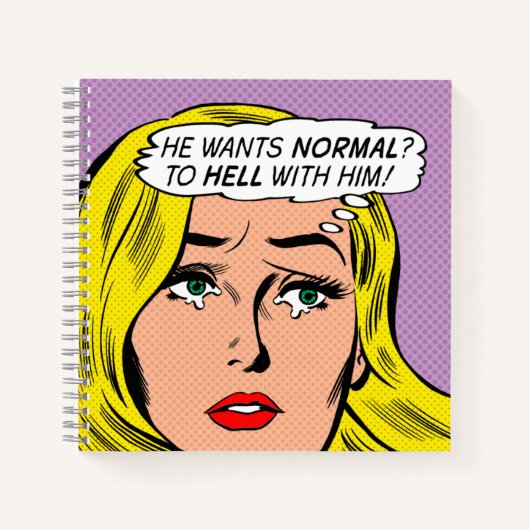 "Er Will normal?" Spiral Journal/Notebook Notizblock (Vorderseite)