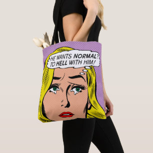 "Er will Normalität?" Tragetasche Tasche