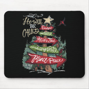 Er wird als wunderbarer Ratgeber Mächtiger Gott I Mousepad