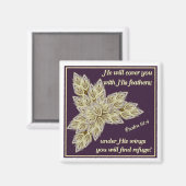 Er wird dich mit seinen Federn bedecken Magnet (Vorderseite/Rückseite)