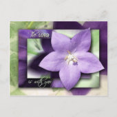 Er wird dich mit seiner Liebe beruhigen Postkarte (Vorderseite)