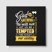 Er wird dich nicht versuchen lassen – Bibelvers Gästebuch (Vorderseite)