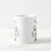 Er wird dich niemals verlassen Christlicher Spruch Kaffeetasse (Mittel)