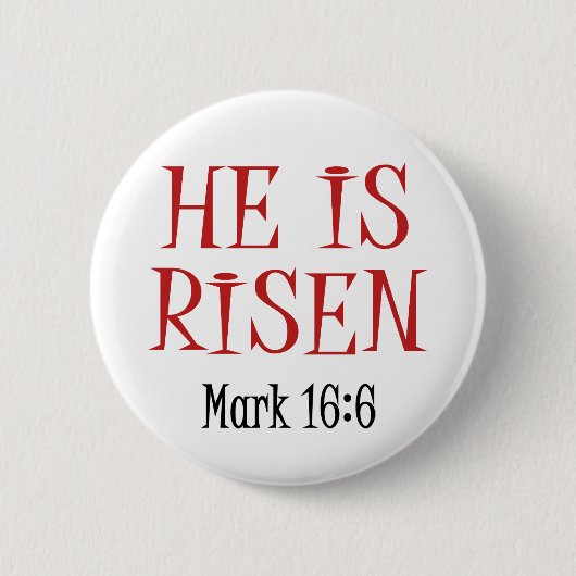 Er wird gestiegen (Kennzeichen 16: 6) Button (Vorderseite)