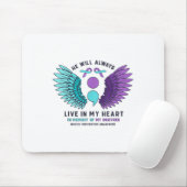 Er wird immer in meinem Herz Suizidprävention lebe Mousepad (Mit Mouse)