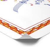 "Er wird Joy..." Biologisches Zitat mit Musiknoten Poster (Ecke)