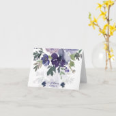 Er wird uns, lila Aquarellfarbenflorentafel liefer Karte (Gelbe Blume)