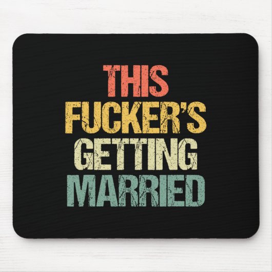 Er wird verheiratet - Bachelor Party Funny G Mousepad (Vorne)