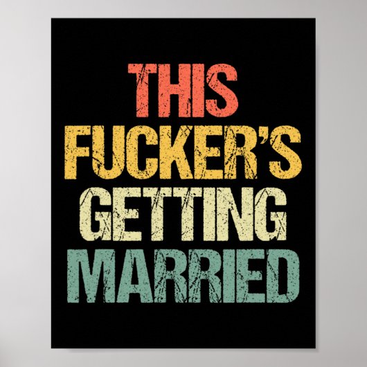 Er wird verheiratet - Bachelor Party Funny G Poster (Vorne)