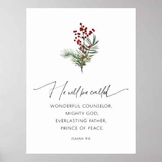 Er wird Weihnachts-Bibel-Poster genannt Poster (Vorne)