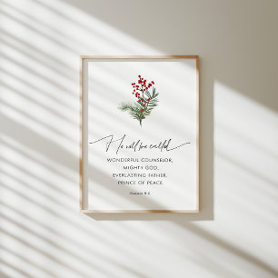 Er wird Weihnachts-Bibel-Poster genannt Poster