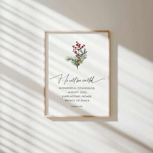 Er wird Weihnachts-Bibel-Poster genannt Poster