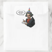 Er wurde gesagt, es gäbe Kuchenkleber Quadratischer Aufkleber (Tasche)