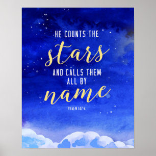 Er zählt die Kunst der "Stars Wall" Poster